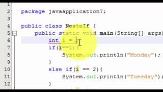 Java Tutorials - Create a program using "Nested if -else" loop in Java