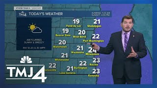 Southeast Wisconsin weather: Blustery, cold day ahead