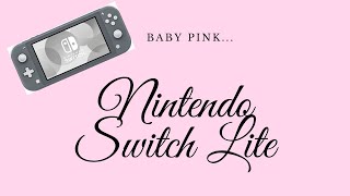 Nintendo Switch Lite Unboxing!!!! 🎀 | Gray to Baby Pink | Customizing my Nintend