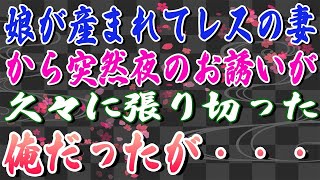 【修羅場】娘が産まれてレスの妻から突然夜のお誘いが。久々に張り切った俺だったが・・・