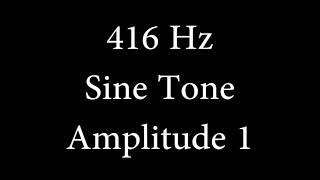 416 Hz Sine Tone Amplitude 1