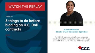 Webinar - 5 things to do before bidding on U.S. DoD contracts