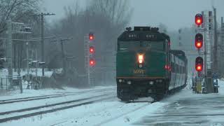 VIA Train 42 Eastbound Brockville VIA Station Stop February 3, 2022