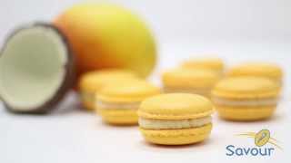 Learn how to make Coconut \u0026 Mango Macarons | Savour Online Classes