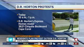 Cape Coral community planning protest against builder DR Horton