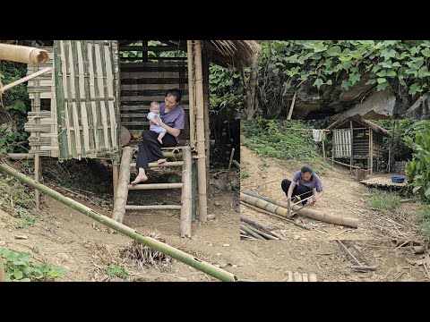 Single mother completed the bamboo house. Single mother life. Ly Vy Ca