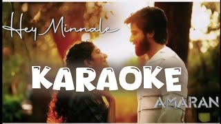 Hey Minnale Karaoke with lyrics | Amaran | GV Prakash | Sivakarthikeyan | Sai pallavi | olive Musics