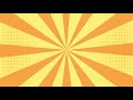 Anime Comic Background | SUN RAYS | Pop Art  4K Background Video | Looped