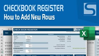 Checkbook Register - Adding New Rows