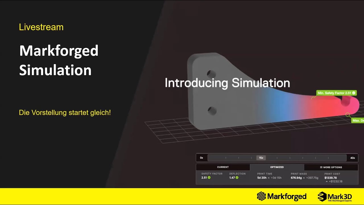 Markforged Simulation Vorstellung Und Testfall Youtube