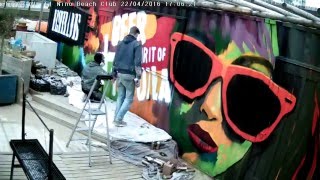 ikwilgraffiti.nl aan het werk bij El Niño Beach Club