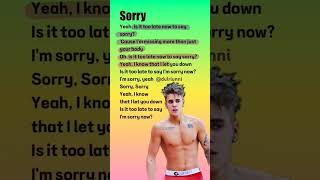 🌼 Sorry | Justin Bieber