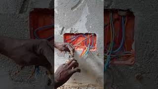 Le raccordement de fil 1.5mm² et 2.5mm² bâtiment #électricité #bâtiment #installation #video