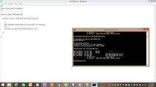 Java HelloWorld - Using Notepad and Command Prompt [For Absolute Beginners]