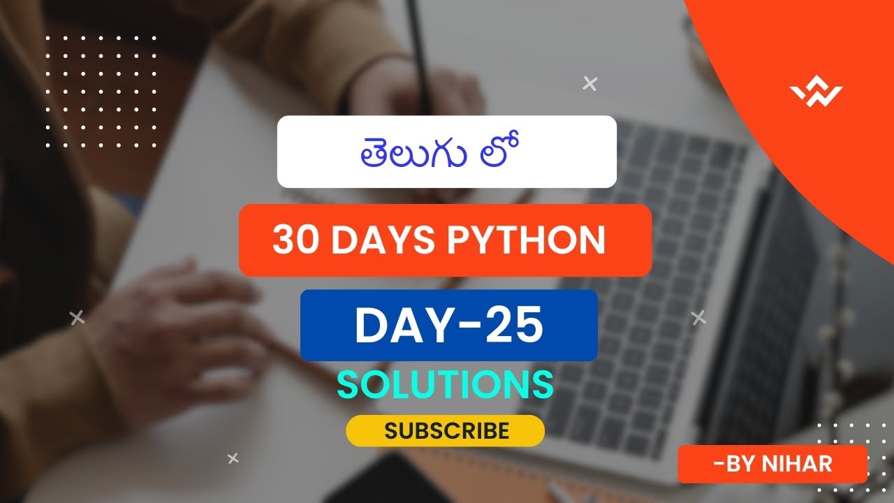 30 Days Python Day 25 Solutions 25 Youtube