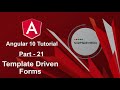 Angular 10 Tutorial - Template Driven Forms