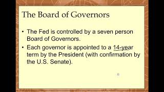 ECON 2 - Chapter 14 Federal Reserve 1 of 3