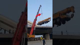 The most powerful mobile crane 🏗️ || Biggest mobile crane || tower crane || #crane || #shorts