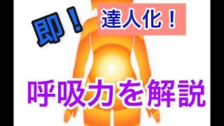 即！達人化！呼吸力の解説