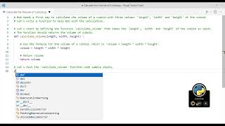 Python Coding Challenge - Easy #16 - Calculate the Volume of Cuboid