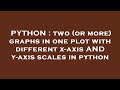 PYTHON : two (or more) graphs in one plot with different x-axis AND y-axis scales in python