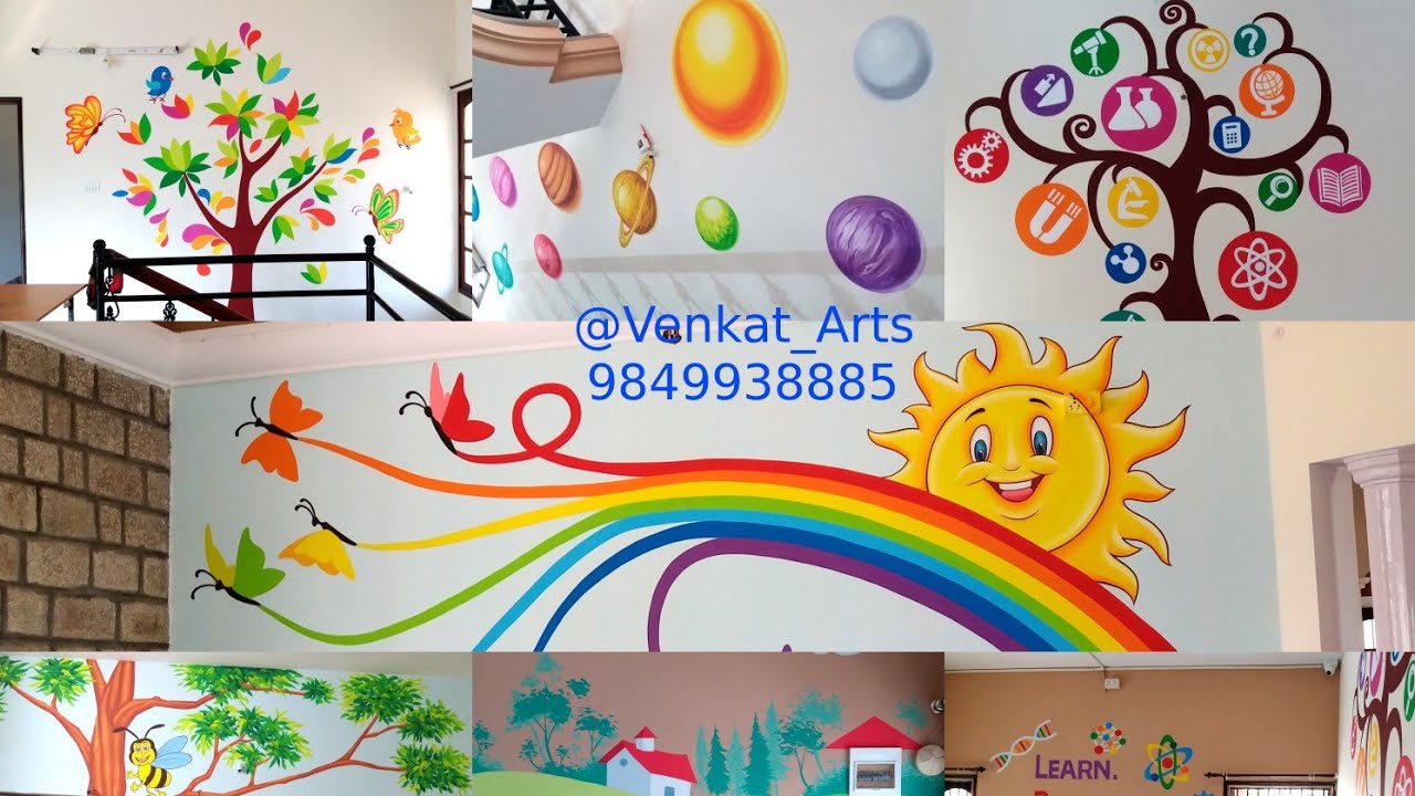 Wall Paint Design Ideas For School Infoupdate Org