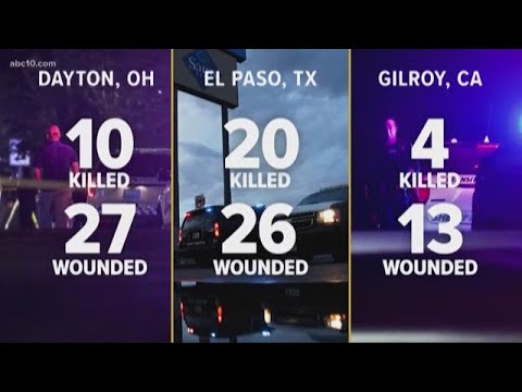 3 Mass Shootings, 1 Week | Gilroy, El Paso & Dayton - YouTube