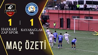 Ölmez Madencilik Hakkari Zap Spor ve Kayabağlar Spor Kulübü MAÇ ÖZETİ