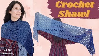 Easy Crochet Shawl Tutorial-Πλεκτή Εσάρπα με βελονάκι \