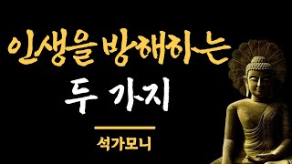 인생을 방해하는 두 가지 / 석가모니 / 부처님 / 말씀 / 명언