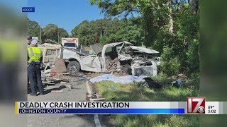 Deadly crash investigation in Johnston County