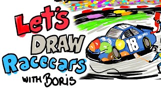 How to Draw a Kyle Busch pit stop at Richmond Raceway!