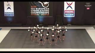 ICU Europeans 2022 Pom - Team Norway Sirens Senior Elite