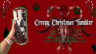 Creepy Christmas Tumbler | A Crafting Collaboration