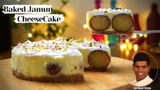 Baked Jamun Cheese Cake Recipe in Tamil | How to Make Cheese Cake | CDK #368 | Chef Deena's Kitchen