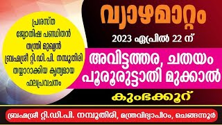 വ്യാഴ മാറ്റം 2023 -അവിട്ടത്തര, ചതയം, പൂരുരുട്ടാതി - കുംഭക്കൂറ്