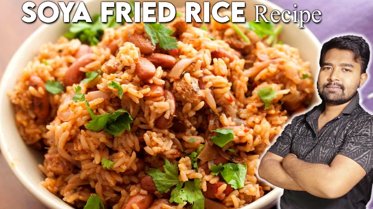 Soya Fried Rice Recipe - Soybean Fried Rice - Meal Maker Fried Rice ...