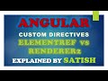 #angular Angular | Custom Directives In Angular | @HostListener | ElementRef | Renderer2 In Angular