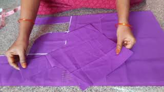 బ్లౌజ్ ఆర్మహోల్ పర్ఫెక్ట్ కటింగ్/Blouse armhole perfect cutting in 2020/Blouse cutting/Thulasi vlogs