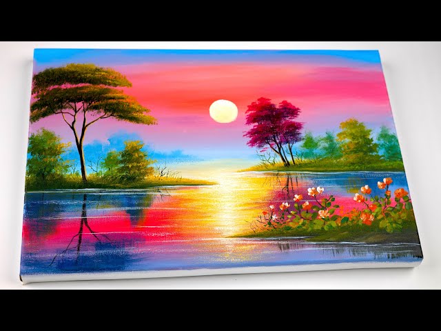 Acrylic Sunset Paintings