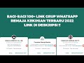 Bagi Bagi Link Grup WhatsApp Remaja Terbaru 2022