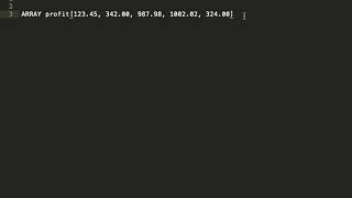 Pseudocode simple Array