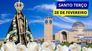 SANTO TERÇO DE APARECIDA DE HOJE - 28/02/2025 | MISTÉRIOS DOLOROSOS | SEXTA-FEIRA