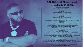 GORDO Live @ Bloemendaal, Netherlands 07.09.2024 with tracklist