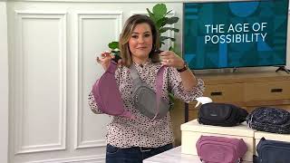 Baggallini Premier Twill On The Go Sling Belt Bag on QVC