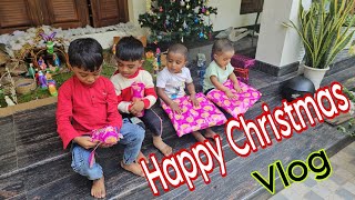 Special X mas Vlog 😄😄🥰 / കുട്ടികൾക്ക് gift കിട്ടി / അവർ എല്ലാരും Happy 🎉🥰 #christmas