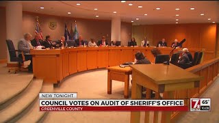 Greenville Co. Council votes for forensic audit of sheriff's office