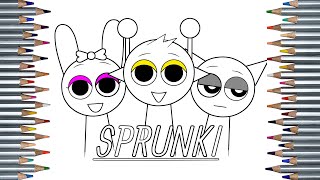 Incredibox Sprunki New Big Coloring Pages How To Color Original Sprunki