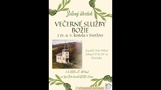 Večerné Služby Božie na Zelený štvrtok