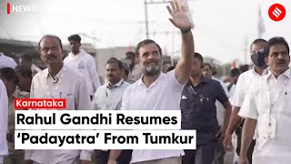 Bharat Jodo Yatra: Rahul Gandhi Resumes ‘Padayatra’ from Tumkur, Karnataka